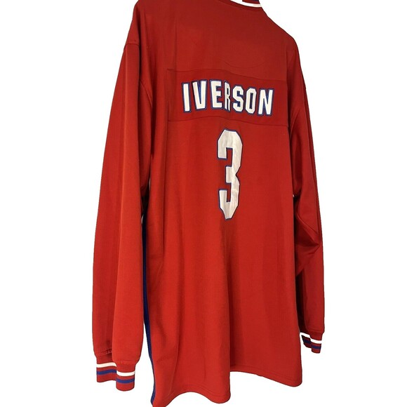Vintage Mitchell & Ness Hardwood Classics 76ers Allen Iverson Warm Up Jacket XL - Picture 4 of 13
